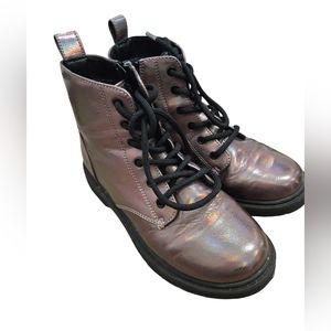 Girls holographic boots